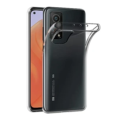 Abbildung von AICEK Hülle Compatible für Xiaomi Mi 10T 5G / Pro Transparent Silikon Schutzhülle Case Clear Durchsichtige TPU Bumper Handyhülle (6,67 Zoll)