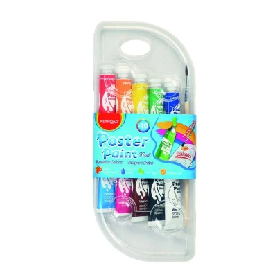 Abbildung von Plakatfarben KEYROAD 10 x 10ml Farbmischung 1 Stk.