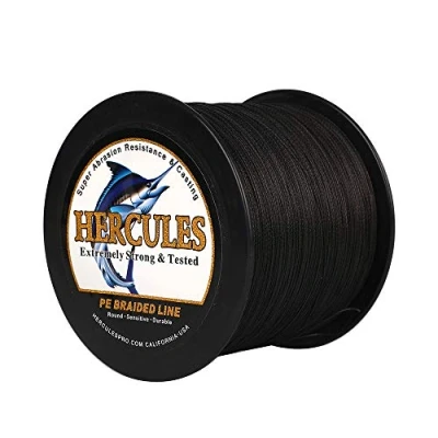 Abbildung von HERCULES Super Cast 100m 2000m Yards Geflochtene Angelschnur 10lb 300lb Test für Salzwasser Süßwasser PE Geflecht Fischdraht Superline 8 Stränge