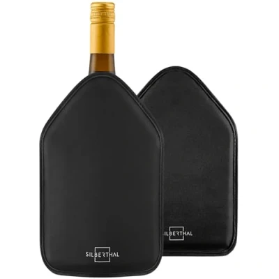 Abbildung von SILBERTHAL Wein und Sektkühler Kühlmanschette für Flaschen 2er Set, bis zu 2h kühl, 0,7 1L Flaschen, Wasserabweisend, flexibel