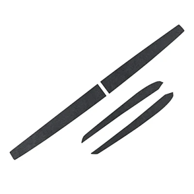 Abbildung von Alfanxi Armaturenbrett Abdeckung und innere Vordertürverkleidung für Armlehnen,Für Alcantara ABS Material, kompatibel mit Tesla Modell Y/3 (Dunkelgrau9002)