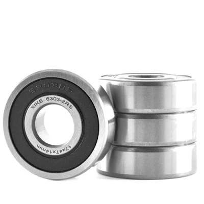 Abbildung von XiKe 4 Stk. 6303 2RS Kugellager, 17mm x 47mm 14mm, Rillenkugellager mit Dichtungen, geeignet für DIY, Drehbank, 3D Drucker, Motoren, Generatoren und Gartengeräte usw.
