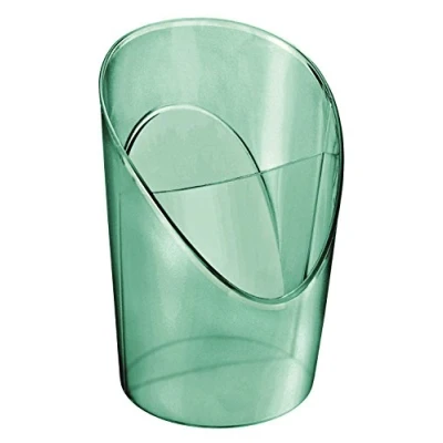 Abbildung von Esselte Stifthalter, zwei getrennte Fächer, Tischaufbewahrung für Schreibwaren, Zuhause/Büro, zur Schreibtischorganisation, Colour&#039;Breeze Serie, Grün, 626270