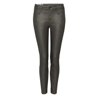 Abbildung von Opus Evita Remix Jeans Slim Fit, Damen, Größe: 36x28, Graphite glaze
