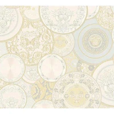Abbildung von Versace Vliestapete wallpaper 3, Design Tapete, gold, silber
