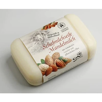 Abbildung von Saling Handseife Schafmilchseife Mandelmilch 100g