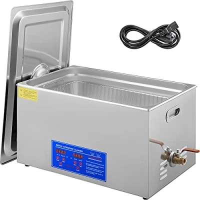 Abbildung von VEVOR 30L 100A Ultraschallreinigungsgerät 600W Ultraschallreiniger aus Edelstahl Ultraschallbad Ultraschall Reinigungsgerät für Brillen Schmuck Zahnprothesen Münzen usw.
