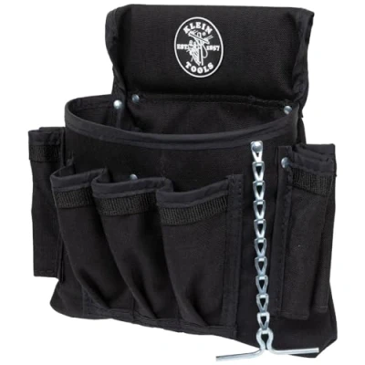 Abbildung von Klein Tools 5719 Powerline 18 pocket schwarz Nylon Elektriker Werkzeugtasche,