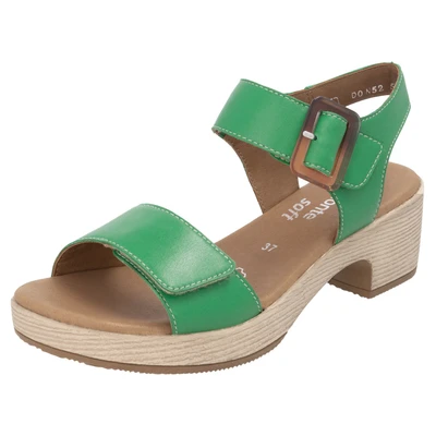 Abbildung von Remonte Sandalette, Blockabsatz, Sommerschuh, Sandale mit Klettverschlüssen