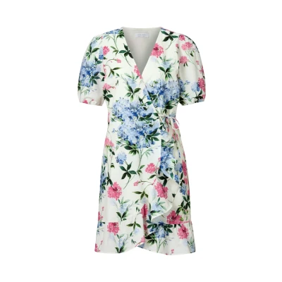 Abbildung von Rich &amp; Royal MIT Blumenprint Freizeitkleid, Damen, Größe: 40x40, Whisper white