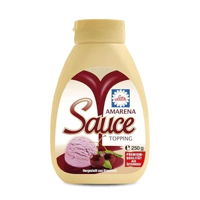 Abbildung von Liotta Amarena Dessert Sauce 250g Sirup, Topping, Fruchtsauce Ideal als Topping für Kaffee, Eis und Desserts