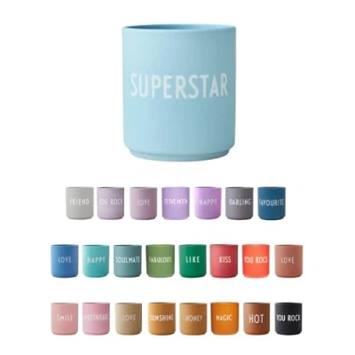 Abbildung von Design Letters Lieblingsbecher FREUNDSCHAFT &amp; LIEBE SUPERSTAR Tasse mit spruch Personalisierte Geschenke für Lieblingsmensch Dekorativ Kaffeetasse Kaffeebecher Porzellan