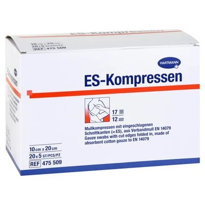 Abbildung von Es kompressen Steril 10x20 cm 20X5 St