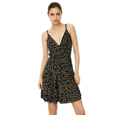Abbildung von Trendyol Damen Muster Gestricktes Kleid Dress, Schwarz, M EU