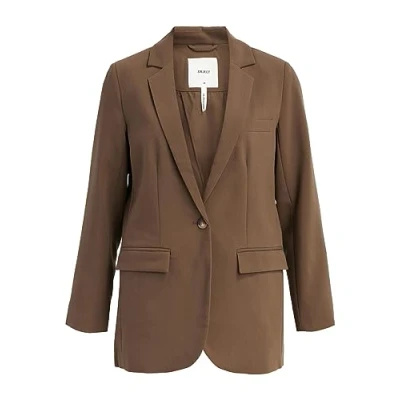 Abbildung von Object Objsigrid L/S NOOS Blazer, Damen, Größe: 44, Dark earth