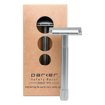 Abbildung von Parker SoloEdge Rasierhobel mit 5 einschneidigen Platin Rasierklingen Safety Razor