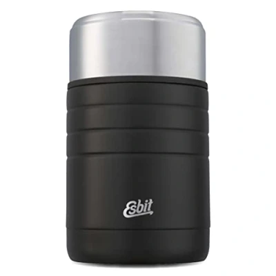 Abbildung von Esbit Thermobehälter Majoris für Essen Warmhaltebehälter 800 ml in Schwarz aus Edelstahl warme und kalte Speisen