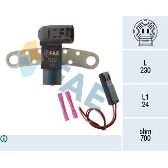 Abbildung von FAE 79319 Impulsgeber 2 mit Montageanleitung RENAULT: MEGANE 1 Classic, CLIO 2, 3, NISSAN: MICRA Almera II Schrägheck, DACIA: Sandero I