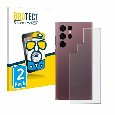 Abbildung von BROTECT Entspiegelungs Schutzfolie für Samsung Galaxy S22 Ultra 5G (Rückseite) (2 Stück) Matte Displayschutz Folie, Anti Reflex, Fingerprint