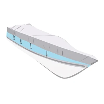 Abbildung von Persenning Bootsplane Boat Cover bis zu 550 610 cm Bootslänge, 265 breit, silber