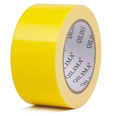 Abbildung von QILIMA Panzertape extra stark, 25.1 m x 50 mm Wasserdichtes Reparaturband für innen &amp; außen gewebeverstärktes Reparaturband, 1 Rollen (Gelb)