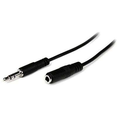 Abbildung von StarTech.com 1m Slim 3,5mm Klinken Stereo Verlängerungskabel Stecker/Buchse