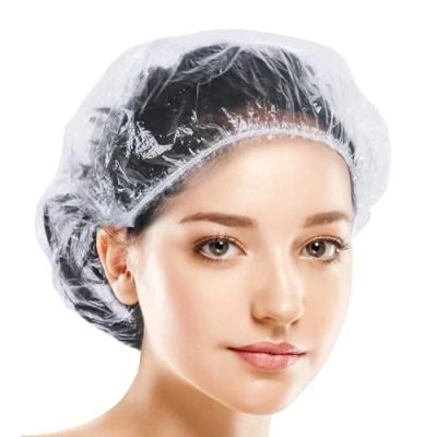 Abbildung von Kryzulax 50 Stück Einweg Duschhauben,Duschhaube,Einweg Duschhauben Kunststoff Duschkappe,Unisex,Wiederverwendbar,für Salon,Spa,Reise, Heimgebrauch,Hotel,Dusche(42cm)