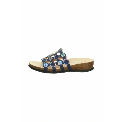 Abbildung von Think! Pantolette flach, Damen, Größe: 40, Indigo kombi Schuhe