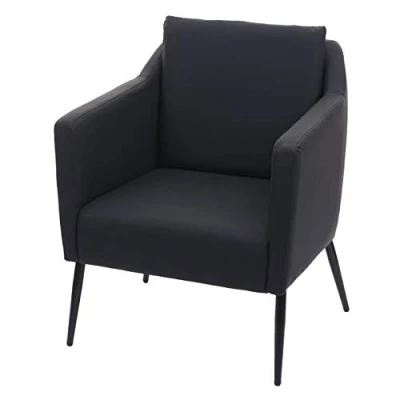 Abbildung von Mendler Lounge Sessel HWC H93a, Cocktailsessel Relaxsessel Kunstleder schwarz