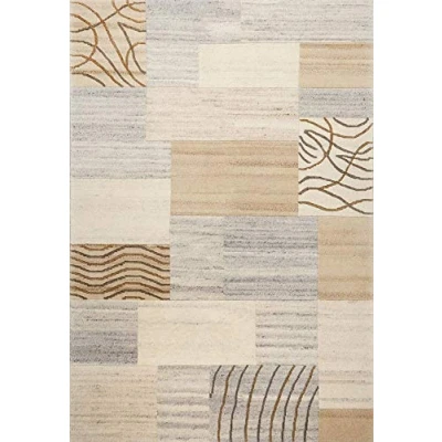 Abbildung von Teppich aus 100% Schurwolle (IWS); handgetuftet Größe: 60 x 90 cm; Farbe: Natur Grau THEKO die markenteppiche Royal