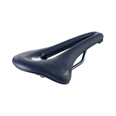 Abbildung von Selle San Marco SHORTFIT 2.0 Supercomfort Racing Fahrradsattel, Gravel und Bikepacking leicht bequem, mit anatomischem Loch extra Gelschicht, Stahlrahmen Größe L3, blau