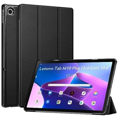 Abbildung von Fintie Hülle für 10.6&quot; Lenovo Tab M10 Plus (3. Gen) Tablet 26,9cm (2000x1200, 2K Display) 2022, Ultradünne Schutzhülle mit Auto Schlaf/Wach, Nicht 10.1&quot; Gen), Schwarz