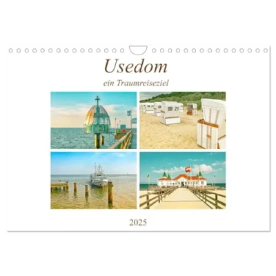 Abbildung von Usedom ein Traumreiseziel (Wandkalender 2025 DIN A4 quer), CALVENDO Monatskalender