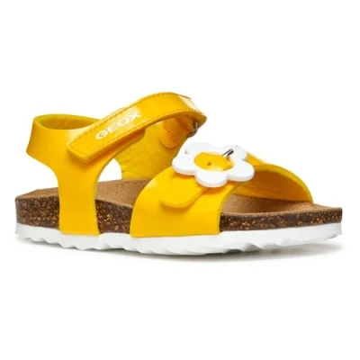Abbildung von Geox Chalki GIRL Lauflernschuh für Kinder, Größe: 26, Yellow Schuhe