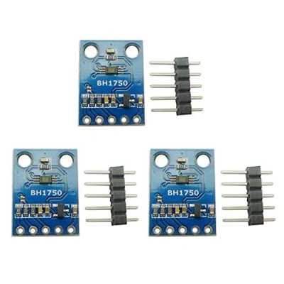 Abbildung von Aihasd 3 Stück GY 302 H1750 BH1750FVI Digitaler ichtintensitätssensor Detektor Modul Lichtstärke Beleuchtungsmodul Light Intensity Illumination Sensor Module 3V 5V Power kompatibel mit Arduino