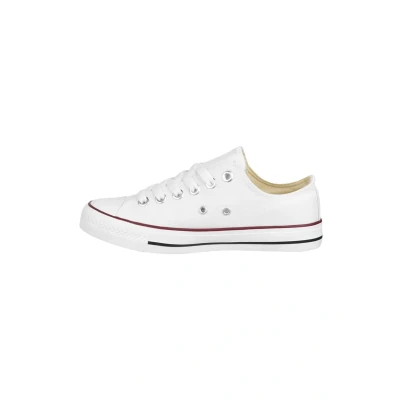 Abbildung von Elara Unisex Sneaker Low top Turnschuh Textil Chunkyrayan 89A35B White 45