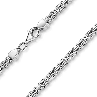 Abbildung von Materia Königskette Herren massiv 3mm K56, aus 925 Sterling Silber