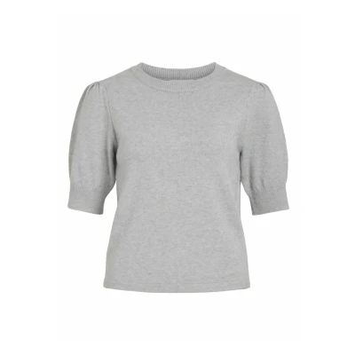 Abbildung von VILA Viril Tshirt basic, Damen, Größe: XS, Light grey melange