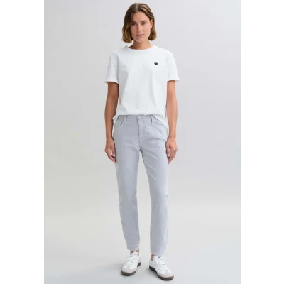 Abbildung von Opus SLIM Evita Glazed Stoffhose, Damen, Größe: 42x28, Hazy fog melange