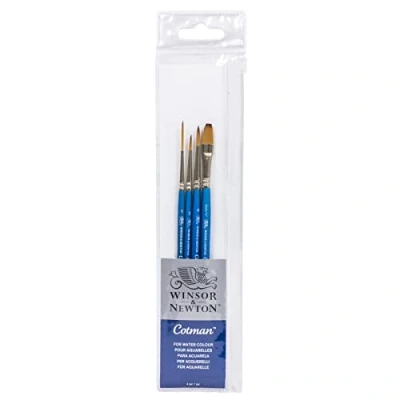Abbildung von Winsor &amp; Newton &quot;Cotman Pinsel Kurzer Griff (4 Stück)