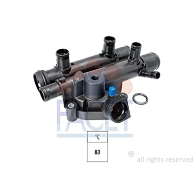 Abbildung von FACET 7.8666 Kühlwasserthermostat 83 Made in Italy OE Equivalent mit Dichtung RENAULT: ESPACE 4, MASTER 2 Kasten, TRAFIC Kasten