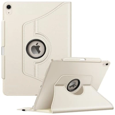 Abbildung von Fintie Hülle für iPad Air 13 Zoll 2024 (Modelle: A2898/A2899/A2900) mit Pencil Halter Schutzhülle Cover 360 Grad drehbarem Ständer und Auto Schlaf/Wach Funktion, Starlight