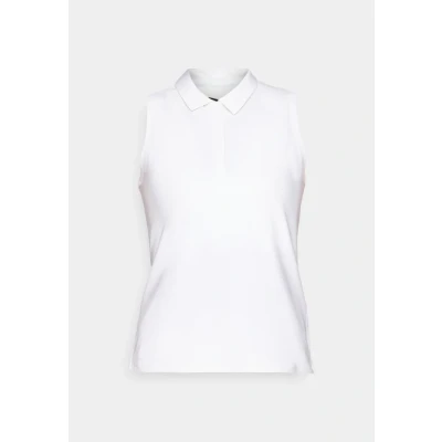 Abbildung von Nike Victory Dri Fit Ärmelloses Poloshirt (Damen), White/Black, FQ1572 100, XL