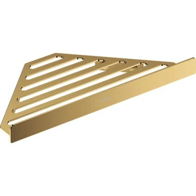Abbildung von hansgrohe Seifenkorb AddStoris, Seifenablage Polished Gold Optic