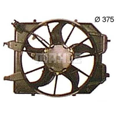 Abbildung von MAHLE ORIGINAL CFF 374 000S Lüfter 375mm 12V 280W elektrisch mit Kühlerlüfterrahmen (Zarge) FORD: Focus Mk1 Schrägheck, Kombi