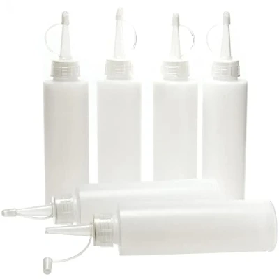 Abbildung von Baker Ross FC924 Quetschflasche mit Präzision Öffnung 6er Pack, Bastelbedarf für Kinder, Bastelzubehör
