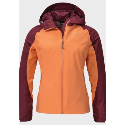Abbildung von Schöffel Wamberg L Regenjacke / wasserabweisende Jacke, Damen, Größe: 46, Rot
