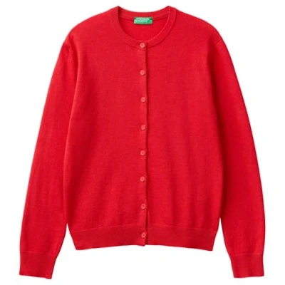 Abbildung von United Colors of Benetton Strickjacke, Damen, Größe: Large, Red