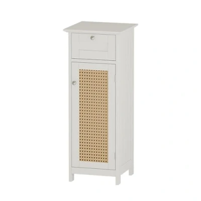 Abbildung von Vicco Midischrank Rosario, Weiß, 32 x 87 cm mit Tür und Schublade