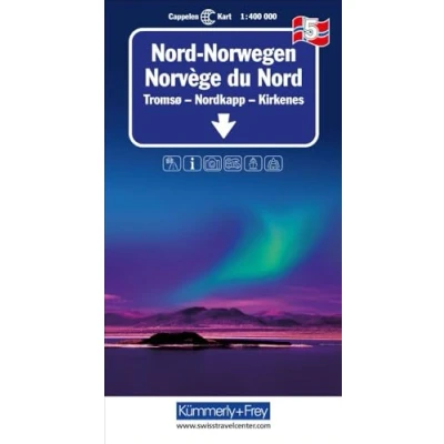 Abbildung von Kümmerly+Frey Regional Strassenkarte 5 Nord Norwegen 1:400.000: Mit Tromso, Nordkapp, Kirkenes. Inkl. Ortsverzeichnis und Reiseinformationen